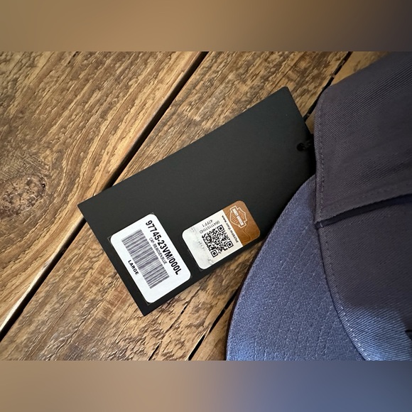 Harley Davidson Size 7 3/8 (L) Fitted Woven Adult BB Cap Hat Brand New - Picture 5 of 8